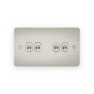 Knightsbridge 10AX 4G 2-way Toggle Switch in Pearl
