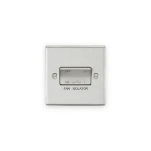 Knightsbridge CS11BC brushed chrome fan isolator switch