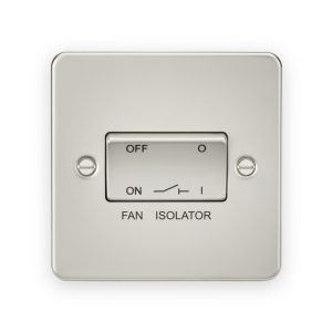 Knightsbridge 10AX Fan Isolator Switch in Pearl