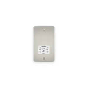 Knightsbridge 115/230V Dual Voltage Shaver Socket - Pearl with White Insert