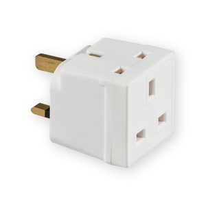 Knightsbridge 13A 2-Way Mains Unfused Adaptor - 1350
