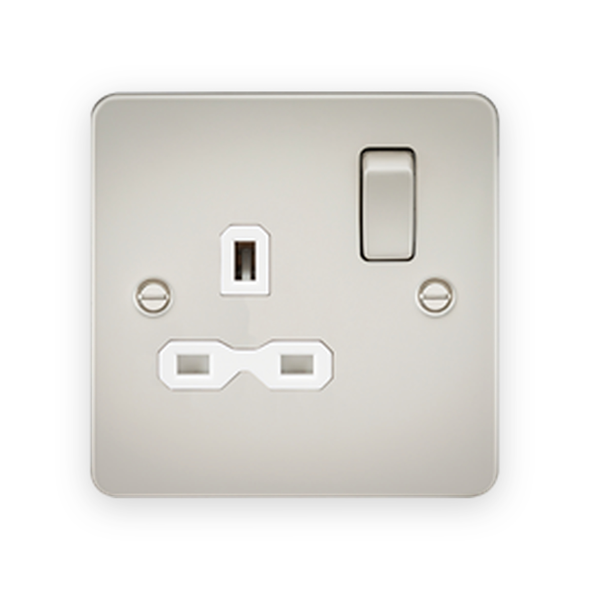 knightsbridge-13a-1g-dp-switched-socket-pearl-with-white-insert-fpr7000plw Knightsbridge 13A 1G DP Switched Socket - Pearl With White Insert