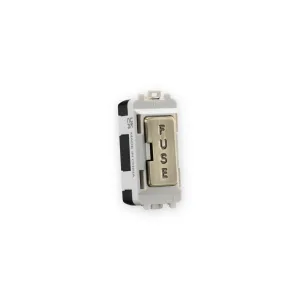Knightsbridge 13A Fused Module - Antique Brass shown in mounting frame