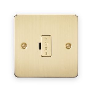 Knightsbridge 13A Fused Spur Unit in Brushed Brass
