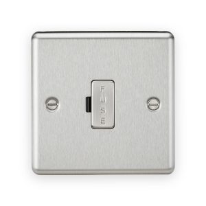 Knightsbridge 13A Fused Spur Unit - Brushed Chrome
