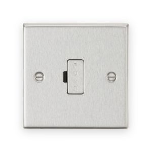 Knightsbridge 13A Fused Spur Unit - Brushed Chrome - CS6BC