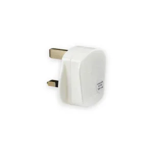 Knightsbridge 13A Rough Use Plug Top (Quick Fix) - White
