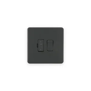 Knightsbridge 13A Switched Fused Spur Unit - Anthracite