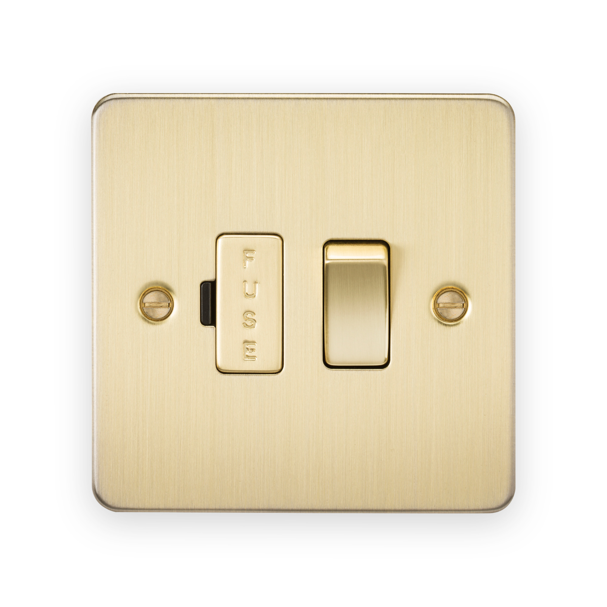 knightsbridge-13a-switched-fused-spur-unit-brushed-brass-5055832917960-gallery-01 Knightsbridge 13A Switched Fused Spur Unit in Brushed Brass