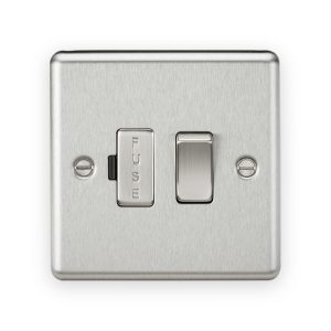 Knightsbridge 13A Switched Fused Spur Unit - Brushed Chrome