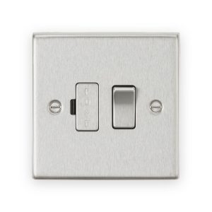 Knightsbridge 13A Switched Fused Spur Unit - Brushed Chrome - CS63BC