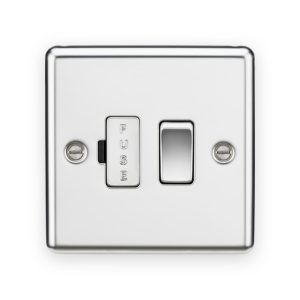 Knightsbridge 13A Switched Fused Spur Unit - Polished Chrome