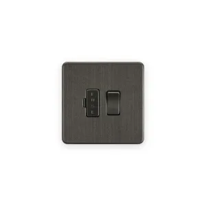 Knightsbridge 13A Switched Fused Spur Unit - Smoked Bronze
