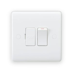 Knightsbridge 13A Switched Fused Spur Unit with Flex Outlet from Base