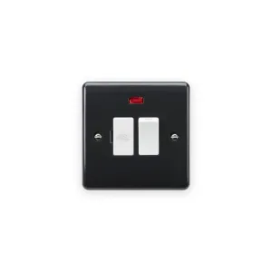 Knightsbridge 13A Switched Fused Spur with Neon and Flex Outlet from Base [Part M Compliant]