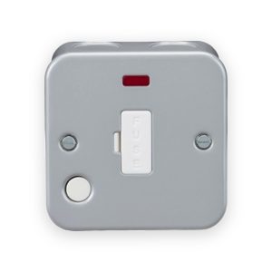 Knightsbridge 13A Unswitched Fused Spur With Neon and Flex Outlet