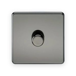 Knightsbridge 1G 2-Way 10-200W (5-150W LED) Intelligent Dimmer - Black Nickel