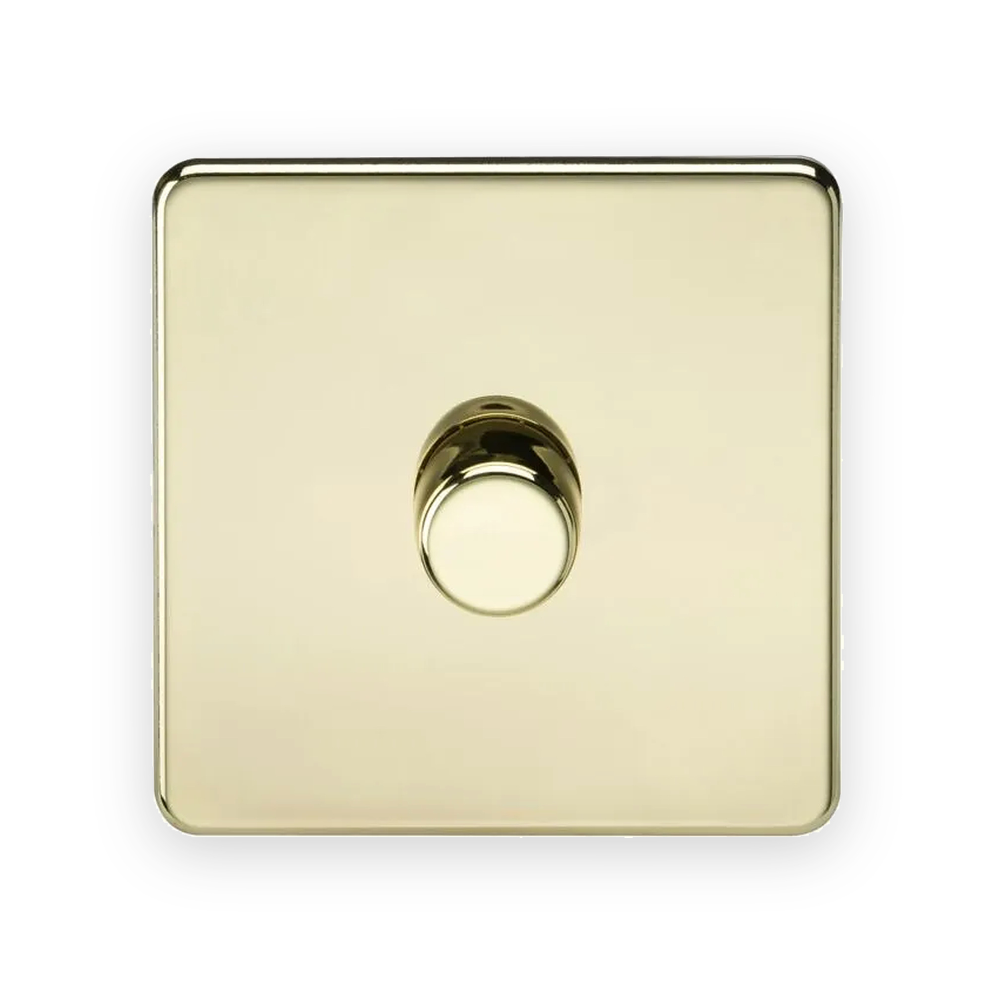 knightsbridge-1g-2-way-10-200w-5-150w-led-intelligent-dimmer-polished-brass-sf2191pb Knightsbridge 1G 2-Way 10-200W (5-150W LED) Intelligent Dimmer - Polished Brass