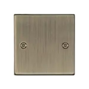 Knightsbridge 1G Blanking Plate - Antique Brass