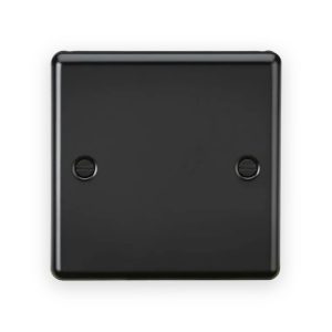 Knightsbridge 1G Blanking Plate - Matt Black