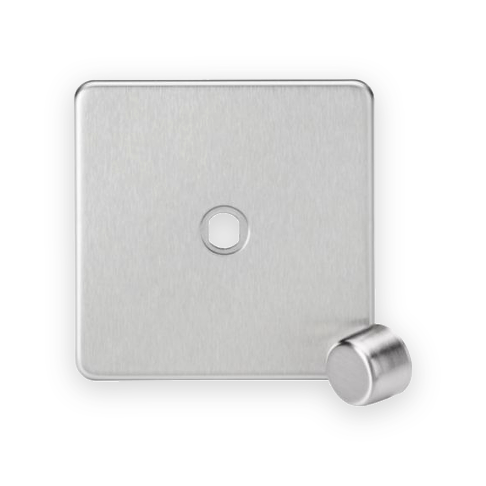 knightsbridge-1g-dimmer-plate-with-matching-metal-dimmer-cap-brushed-chrome-sf1dimbc-gallery-01 Knightsbridge 1G Dimmer Plate with Matching Metal Dimmer Cap - Brushed Chrome