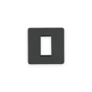 Knightsbridge 1G Modular Faceplate - Anthracite
