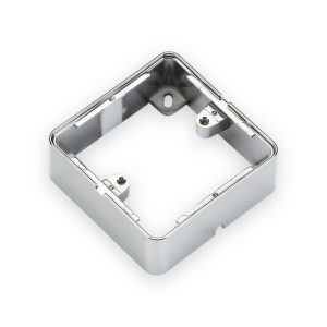 Knightsbridge 1G Surface Box - Polished Chrome Effect