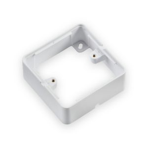 Knightsbridge 1G Surface Box - White
