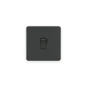 Knightsbridge 20A 1G DP Switch - Anthracite