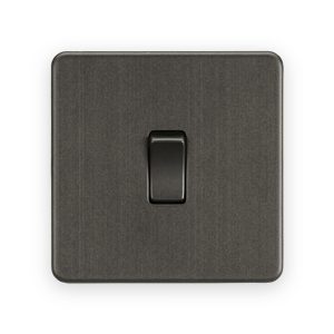 Knightsbridge 20A 1G DP Switch - Smoked Bronze