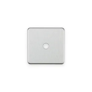 Knightsbridge 20A Flex Outlet Plate - Brushed Chrome