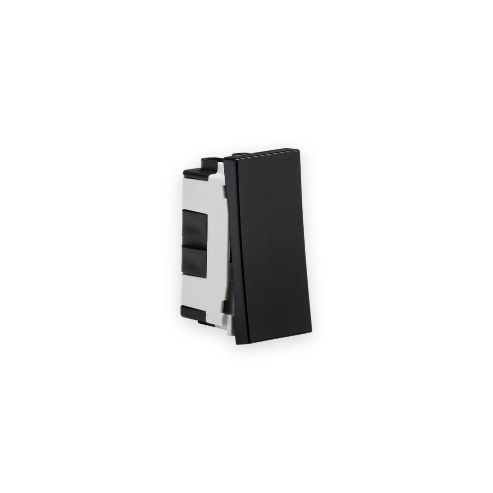 Knightsbridge 20AX 1G 2-Way Modular Switch (25x50mm) - Black Knightsbridge 20AX 1G 2-Way Modular Switch (25x50mm) - Black
