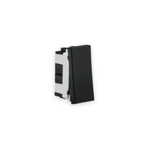 Knightsbridge 20AX 1G Intermediate Modular Switch (25x50mm) - Black
