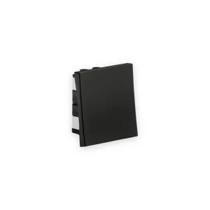 Knightsbridge 20AX 1G Intermediate Modular Wide Rocker Switch (50x50mm) - Black