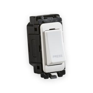 Knightsbridge 20AX 2-Way Retractive Switch Module - Laser Printed "PRESS" - CUGM5