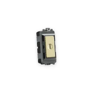 Knightsbridge 20AX 2 Way SP Key Module - Brushed Brass