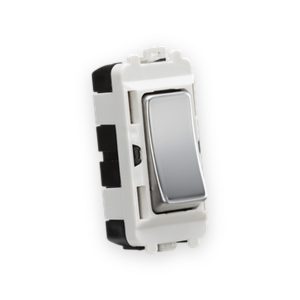 Knightsbridge 20AX 2 Way SP Module (Centre Off )- Polished Chrome