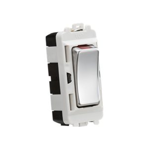 Knightsbridge 20AX DP Module With LED Indicator - Polished Chrome
