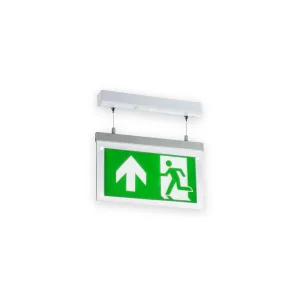 Knightsbridge 230V 2W LED Suspended Double-Sided Emergency Exit Sign