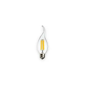 Knightsbridge 230V 4W LED 35mm ES Clear Flame Tip Candle 3000K