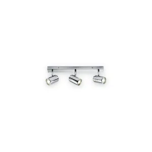 Knightsbridge 230V IP44 GU10 Triple Bar Spotlight - Chrome