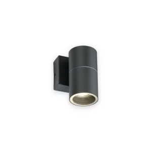 Knightsbridge 230V IP54 GU10 Fixed Single Wall Light - Anthracite