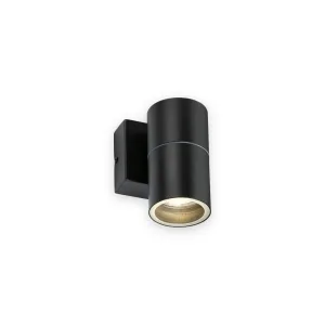 Knightsbridge 230V IP54 GU10 Fixed Single Wall Light - Black
