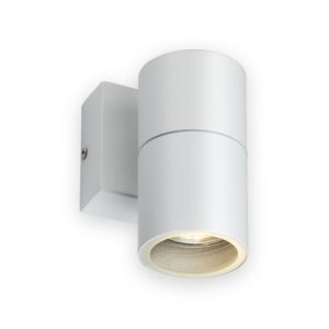 Knightsbridge 230V IP54 GU10 Fixed Single Wall Light - White