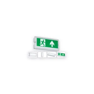 Knightsbridge 230V IP65 3W LED Emergency Bulkhead (Maintained/ Non-Maintained)