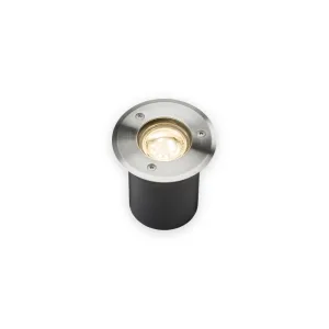Knightsbridge 230V IP65 3W LED Stainless Steel Recessed Ground Light 3000K