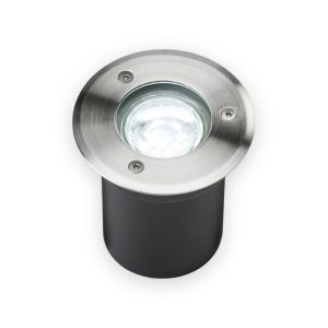 Knightsbridge 230V IP65 3W LED Stainless Steel Recessed Ground Light - 6000K