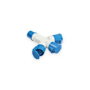 Knightsbridge 240V IP44 16A 2P+E 3 Way Splitter