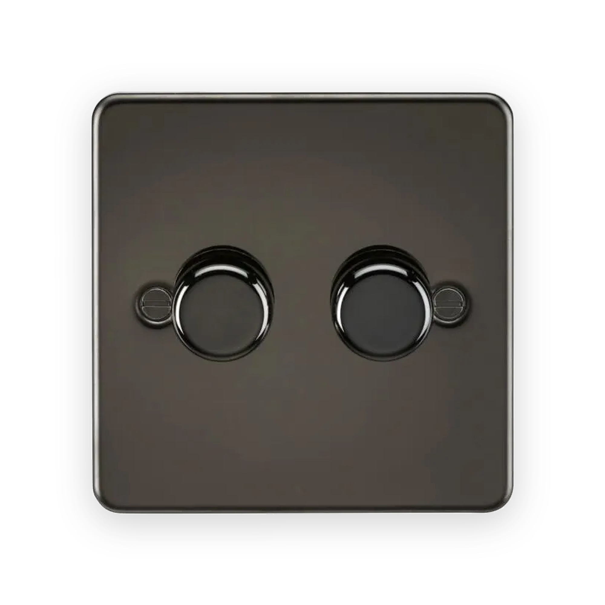 knightsbridge-2g-2-way-10-200w-5-150w-led-intelligent-dimmer-gunmetal-fp2192gm Knightsbridge 2G 2-Way 10-200W (5-150W LED) Intelligent Dimmer - Gunmetal