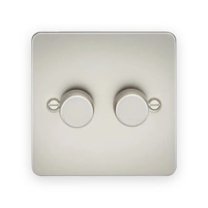 Knightsbridge 2G 2-Way 10-200W (5-150W LED) Intelligent Dimmer - Pearl